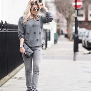 & Other Stories Long Sleeve Sweater Gray Size XS